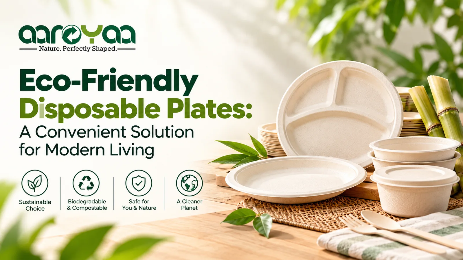 Eco-Friendly Disposable Plates: A Convenient Solution for Modern Living