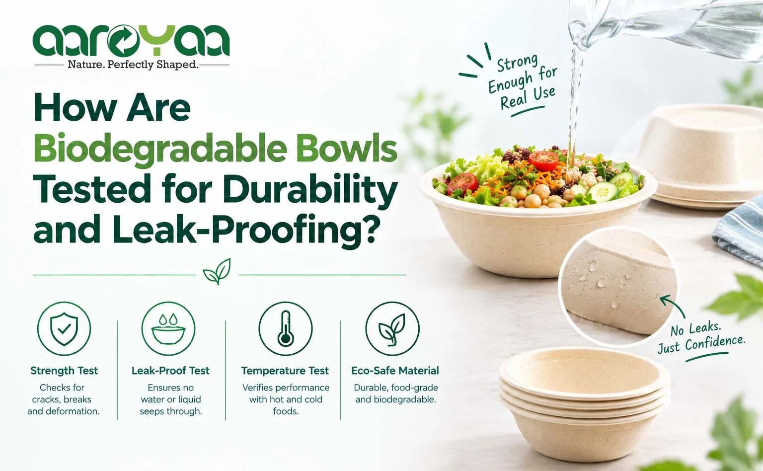 How Are Biodegradable Bowls Tested for Durability and Leak-Proofing?