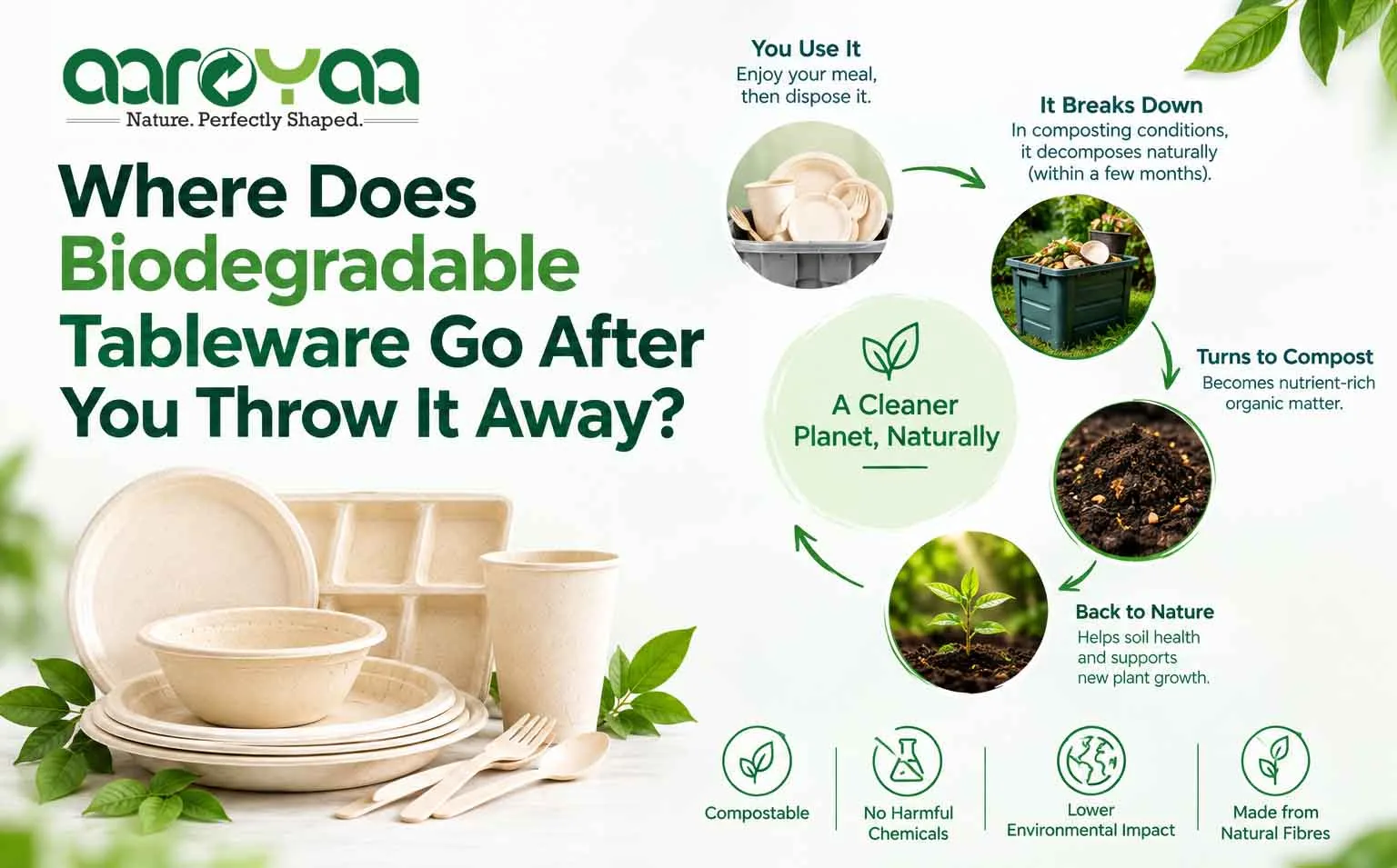 Where Does Biodegradable Tableware Go After You Throw It Away?