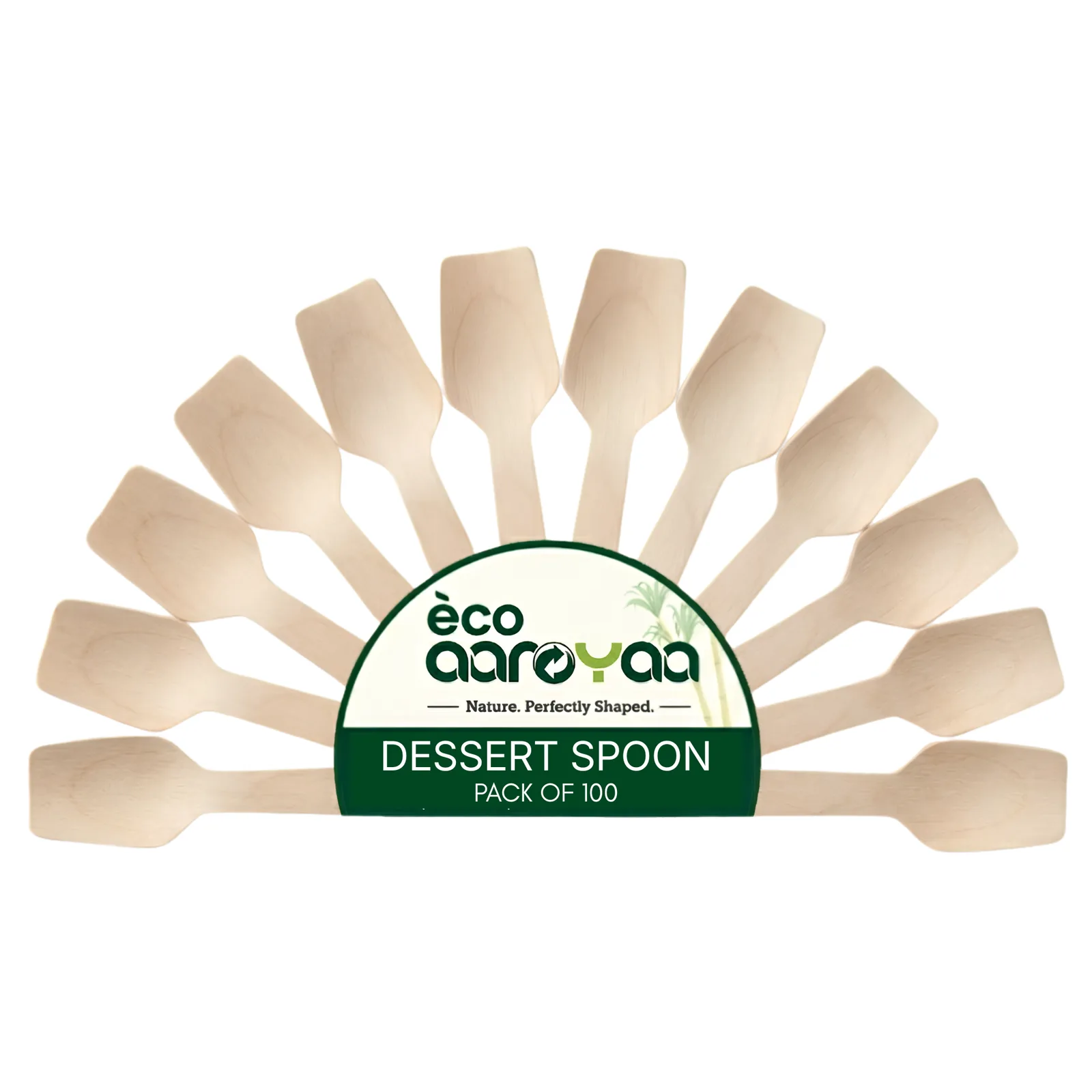 Wooden Cutlery Dessert Spoon 1