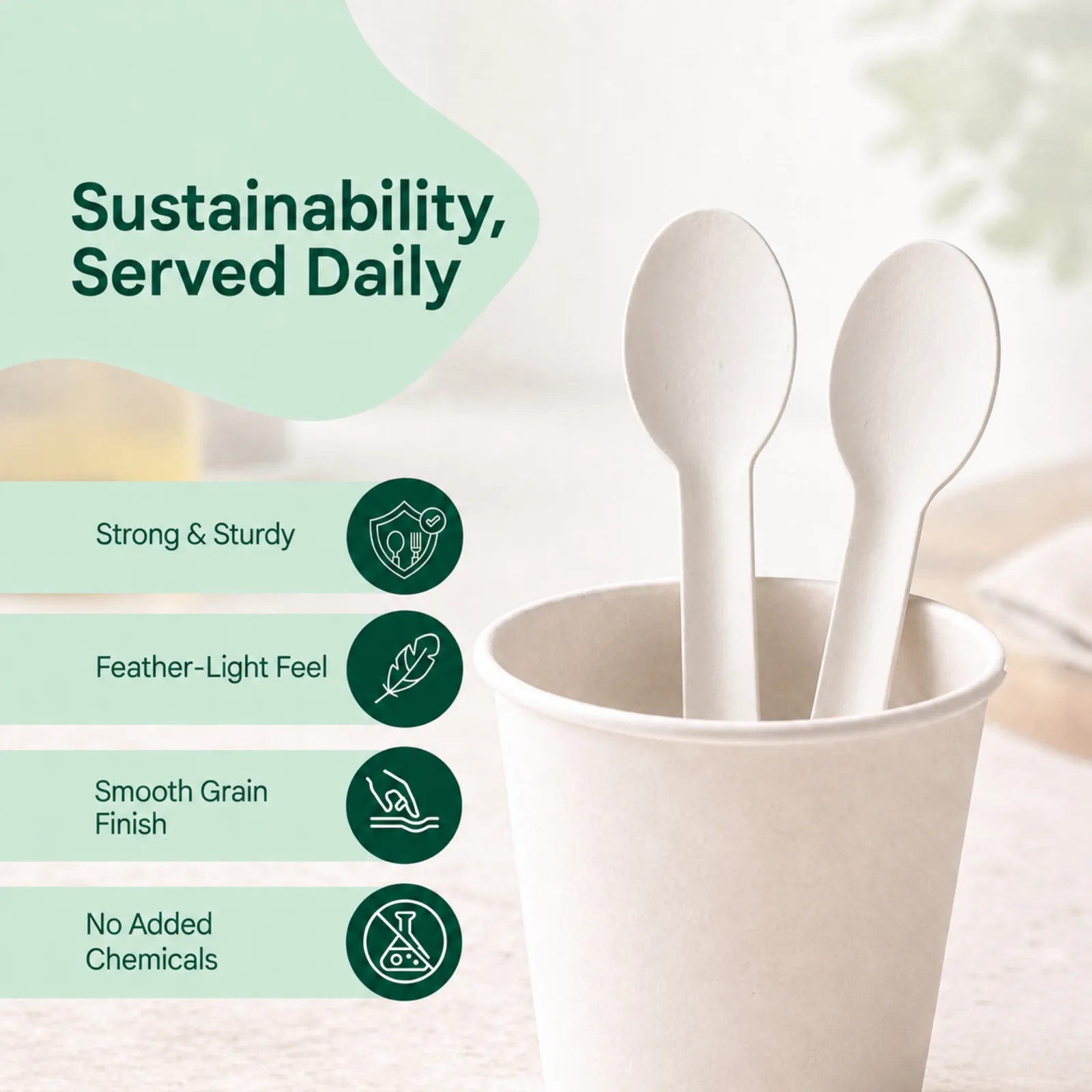 Cutlery Paper Spoon (Pack of 100) 3