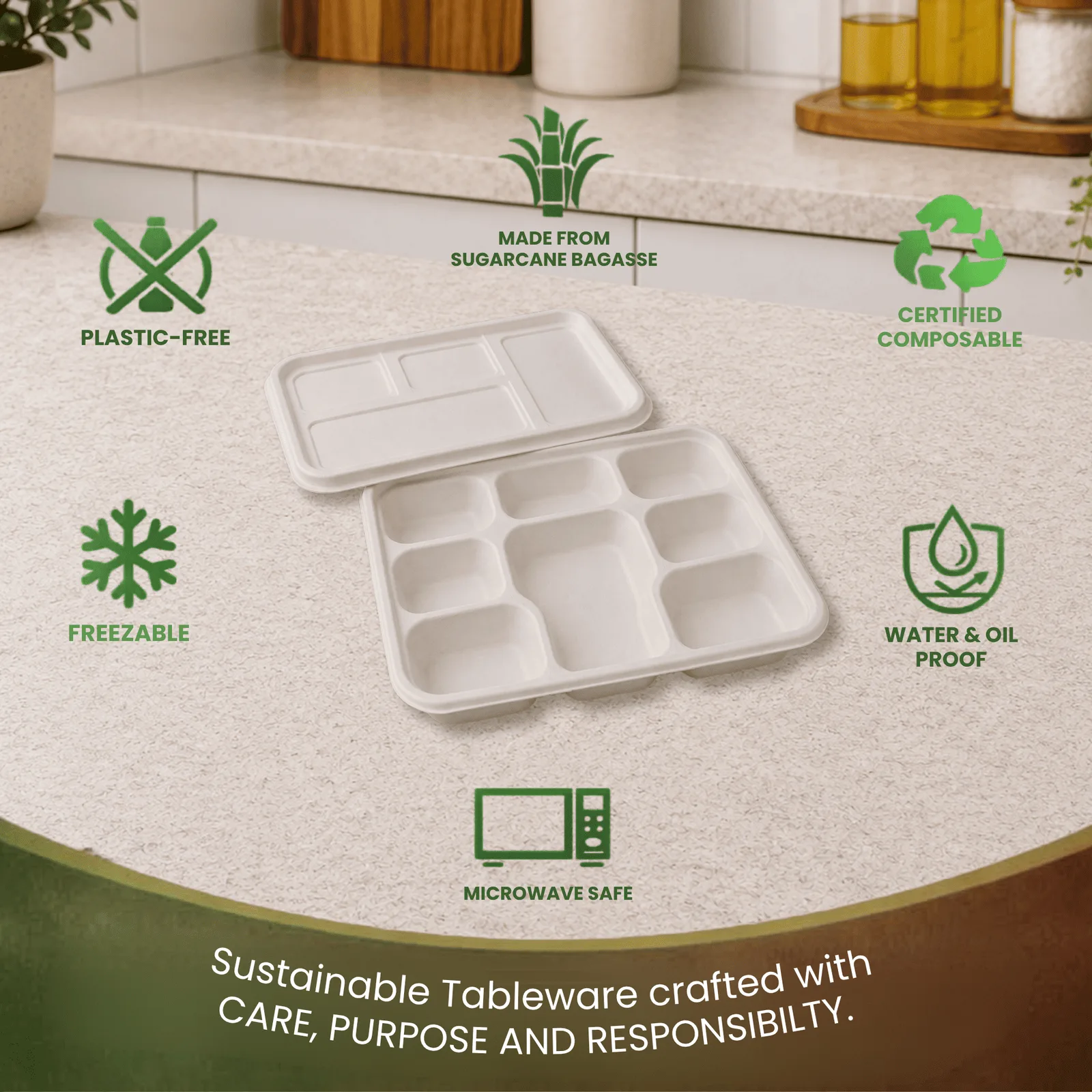 8 CP Rectangle Plate with Lid (Pack of 25) 3