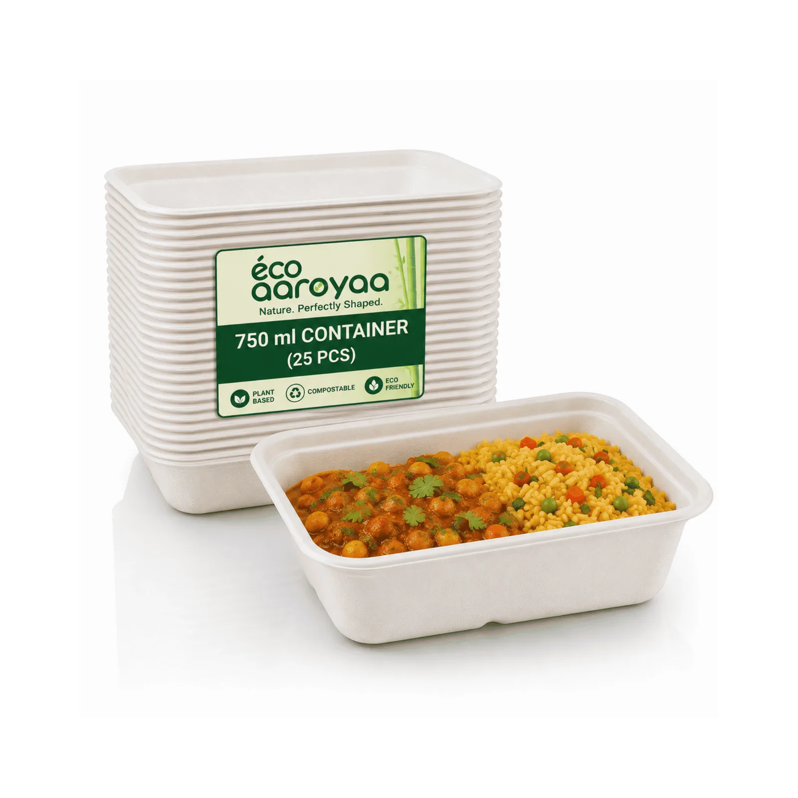 750 ML Container Square 1