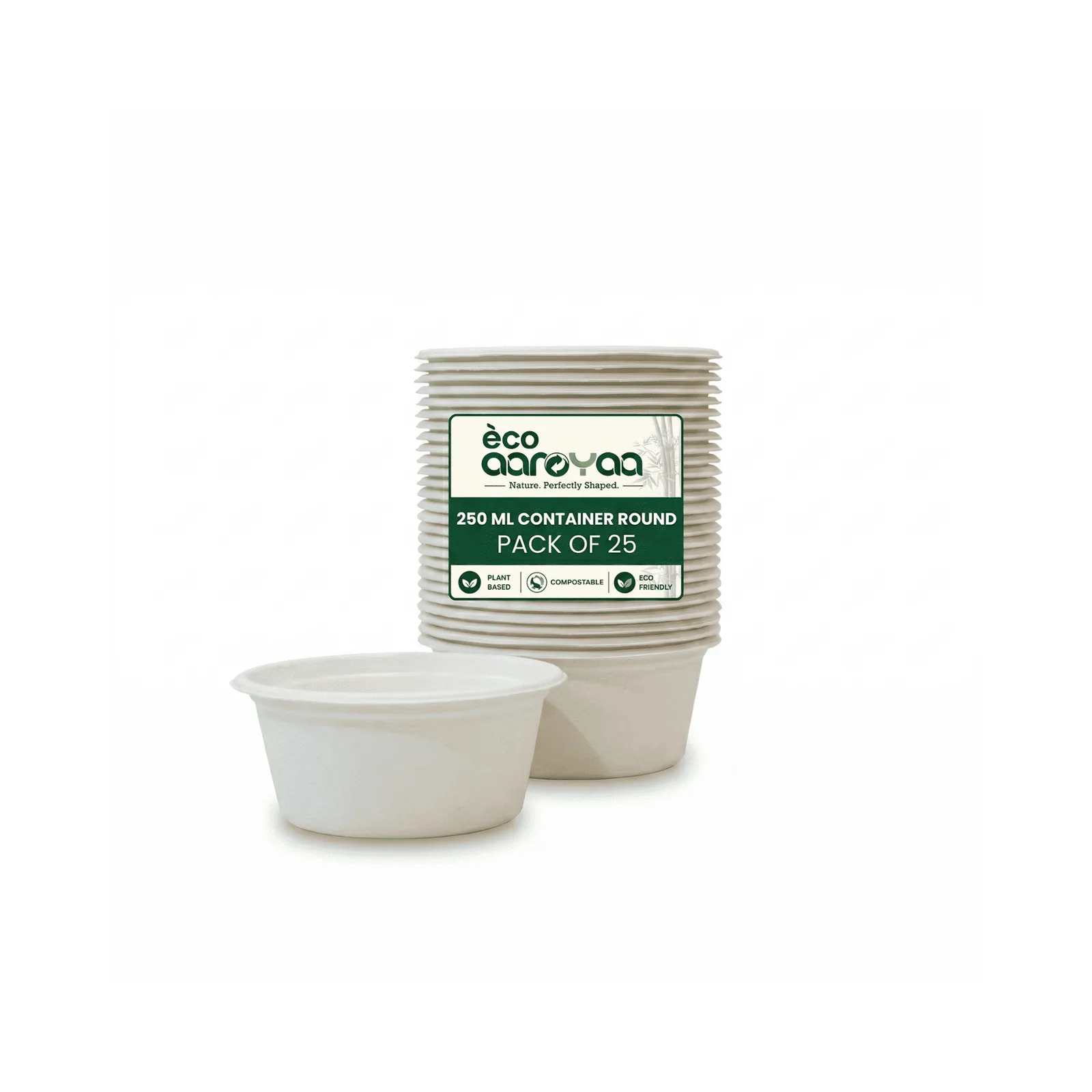 250 ML Container Round (Pack of 25) 1