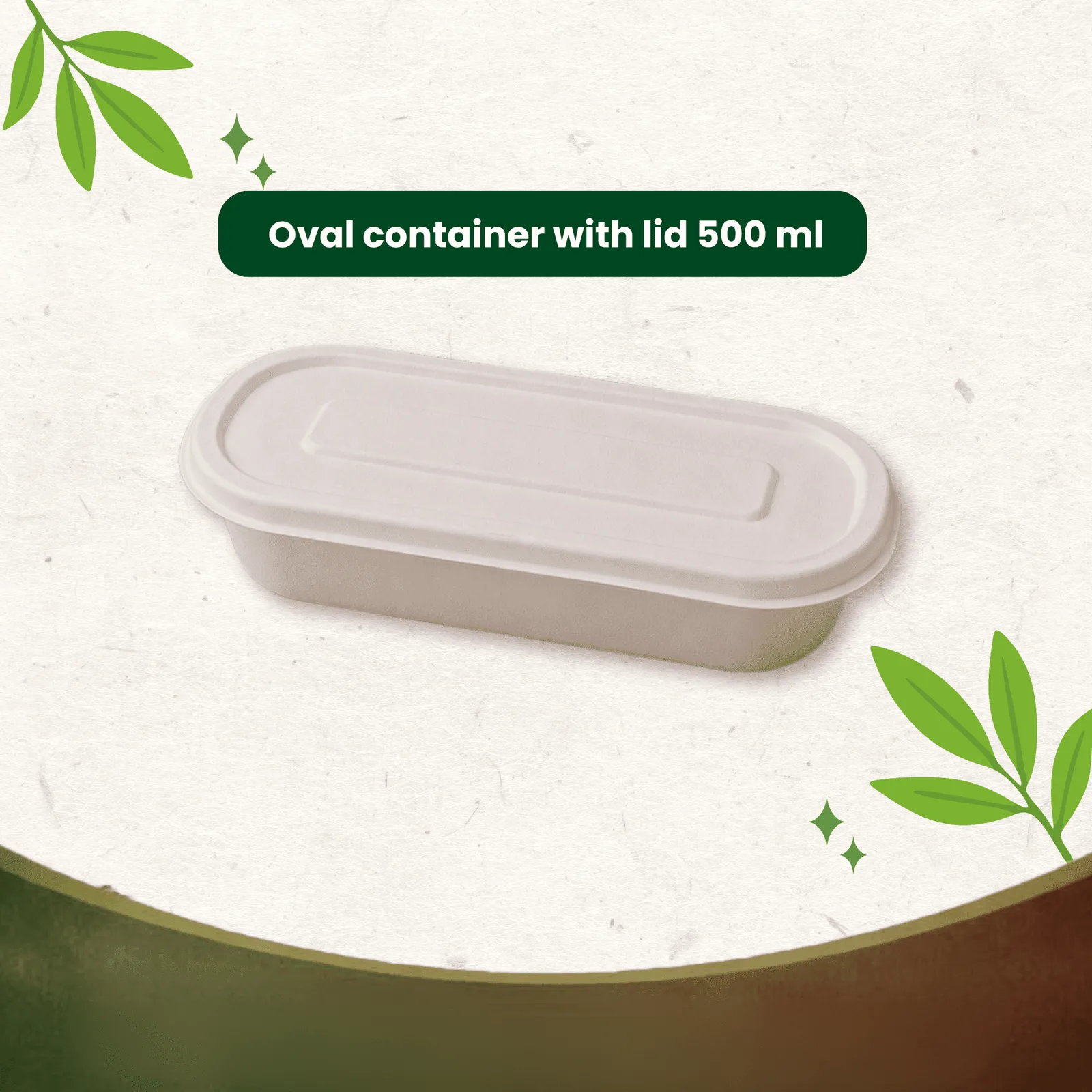 Oval Container Lid 500 ML 5