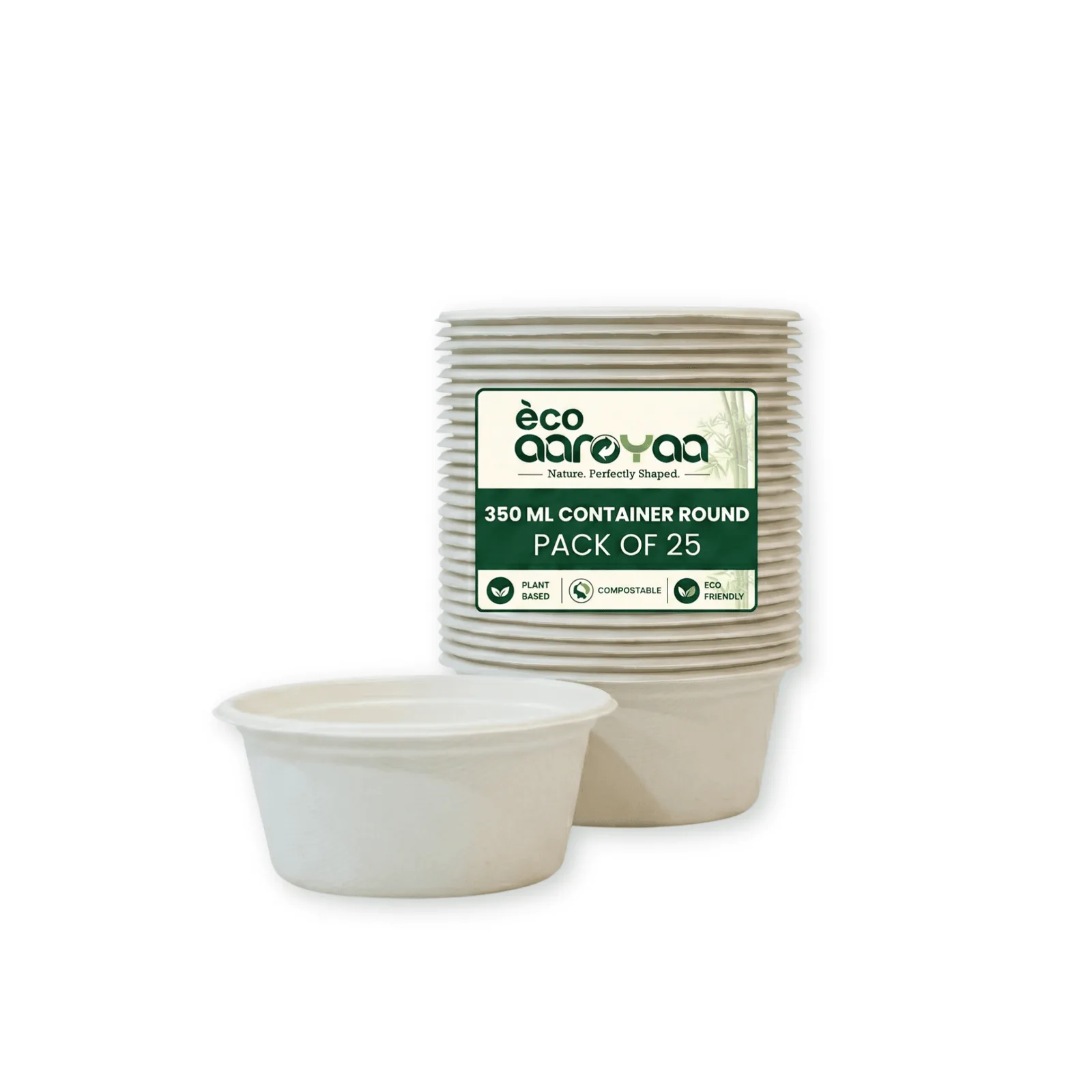 350 ML Container Round (Pack of 25) 1