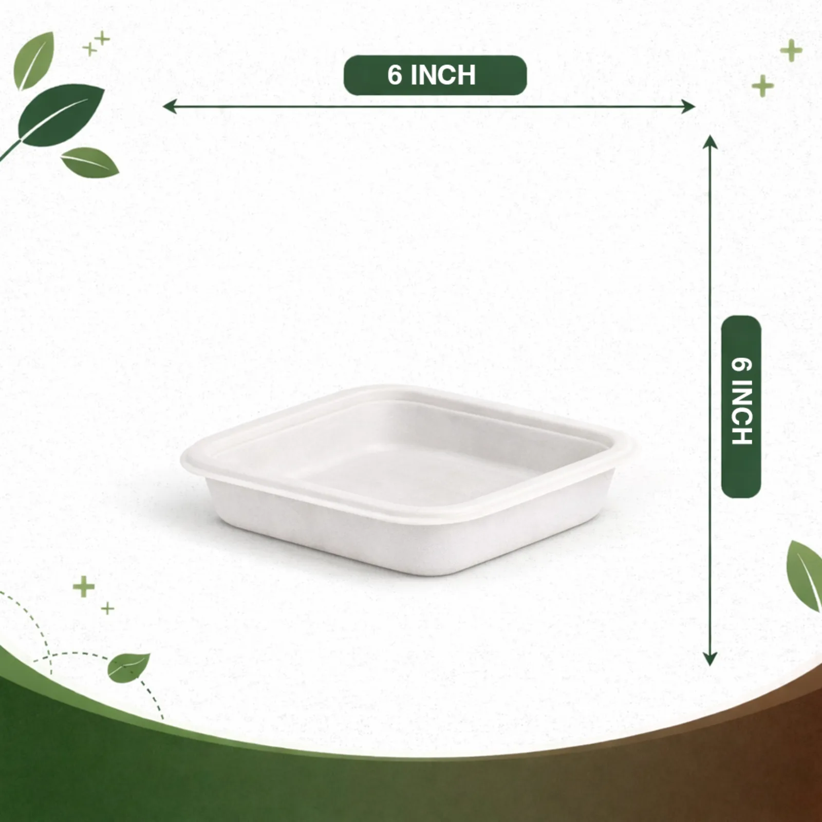 6 inch square tray 2