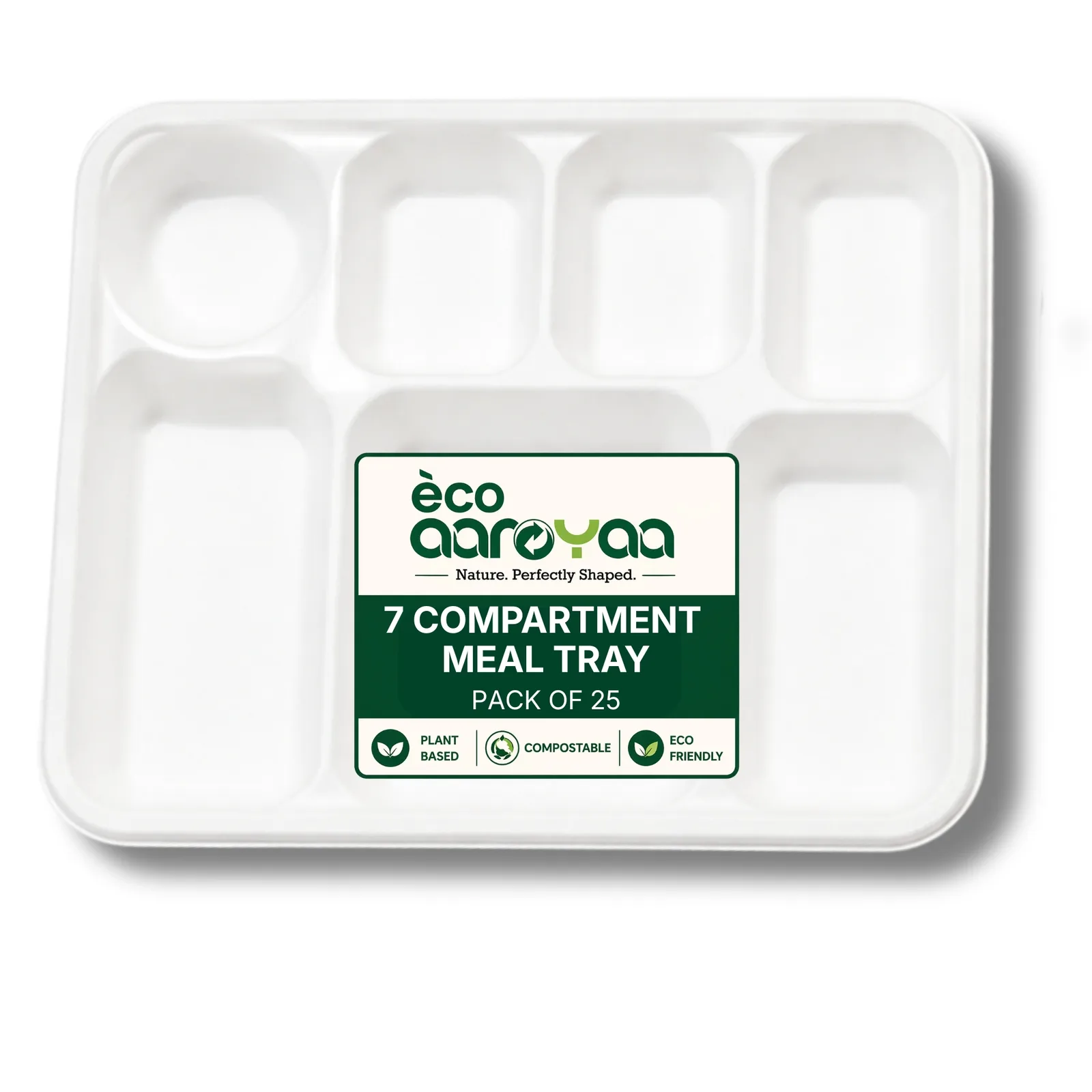 7 Compartment Meal Tray (Pack of 25) 1