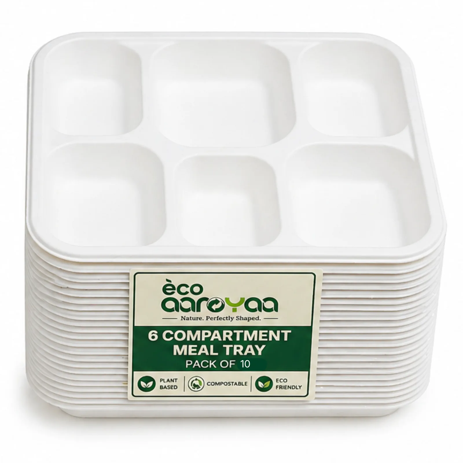 6 CP MEAL TRAY (PACK OF 10)
