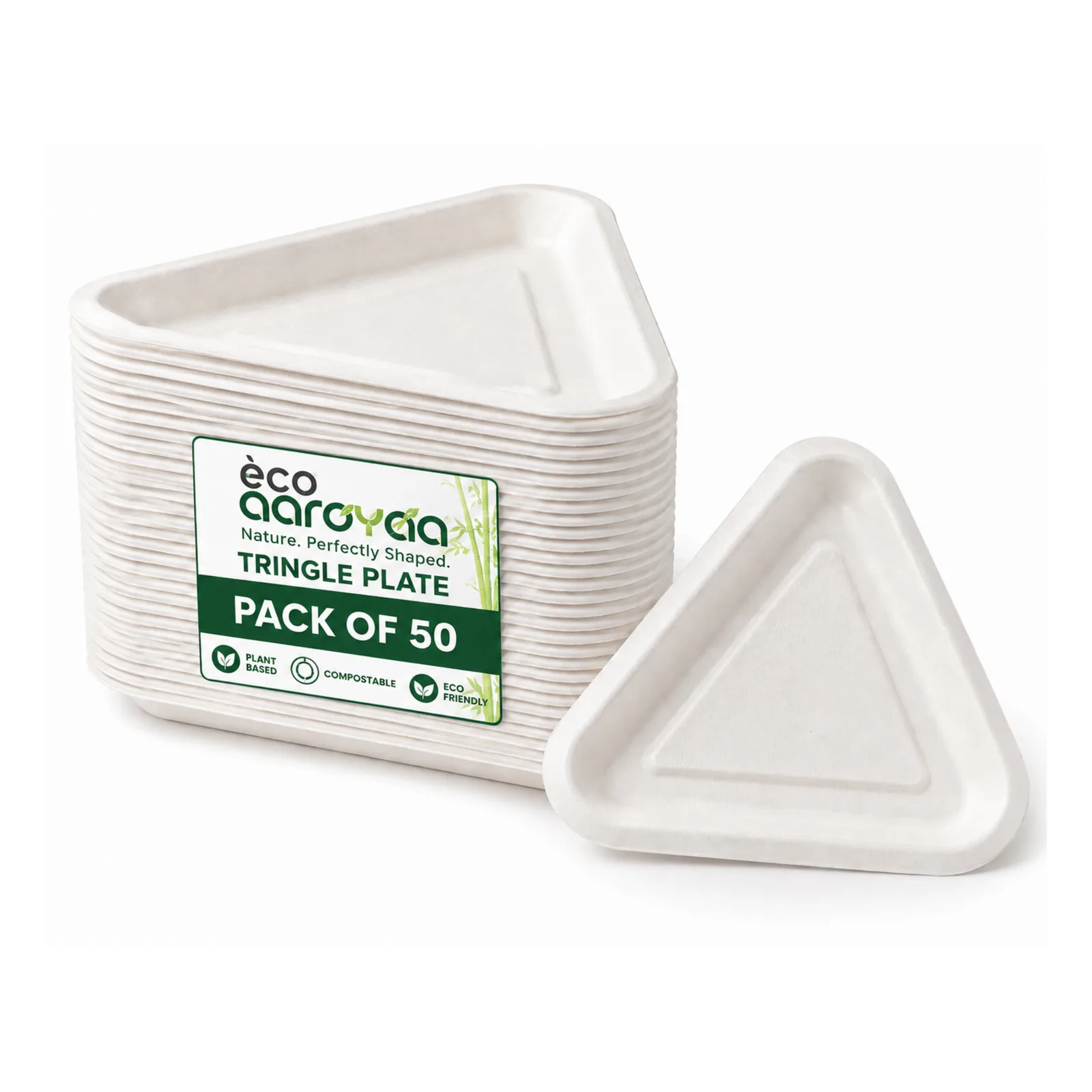 6 Inch Triangle Plate (Pack of 50) 1