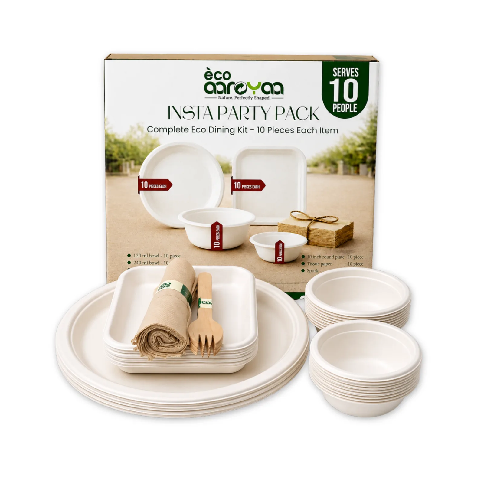 Eco Aaroyaa Insta Party Pack for 10 People
