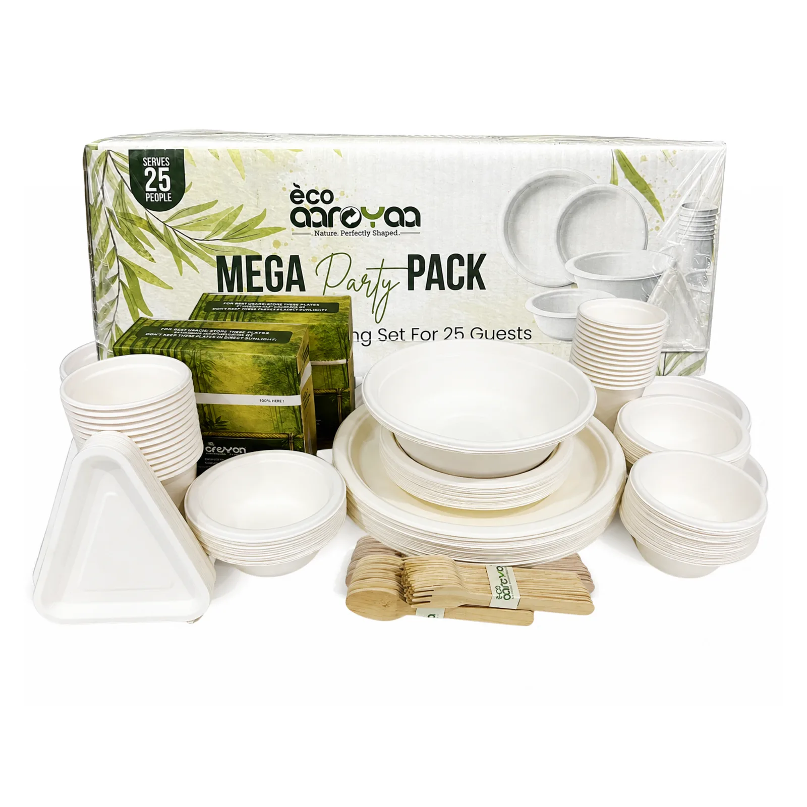 Eco Aaroyaa Mega Party Pack for 25 guests