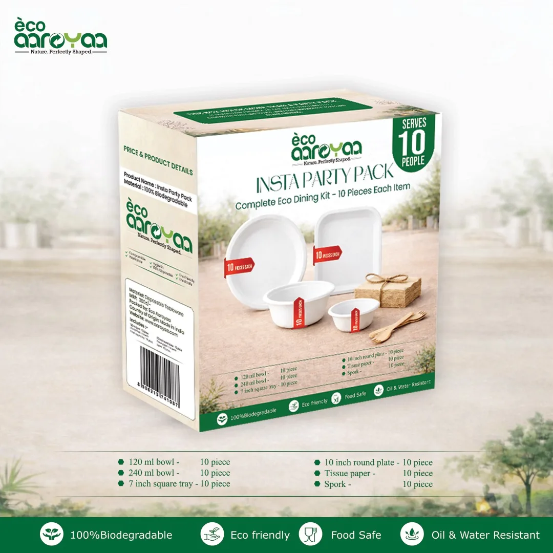 Eco Aaroyaa Insta Party Pack for 10 People 2